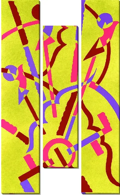 Картина Композиция на желтом фоне