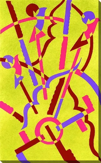 Картина Композиция на желтом фоне