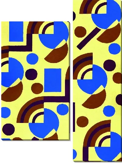 Картина Композиция на желтом фоне