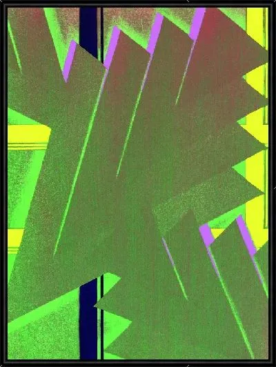 Картина Композиция в зеленых тонах