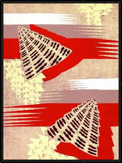 Картина Композиция в теплых тонах №7