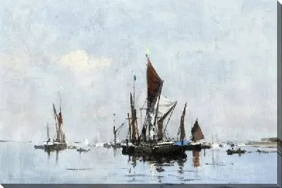 Картина Парусники на озере