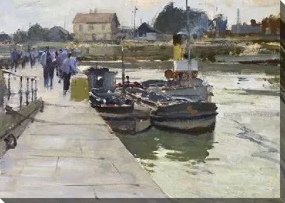 Картина Лодки у причала №5