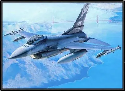 Картина Самолет в небе №2