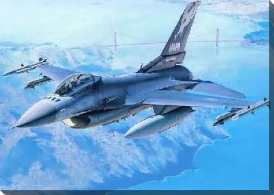 Картина маслом Самолет в небе №2