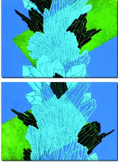 Картина Композиция в голубых тонах