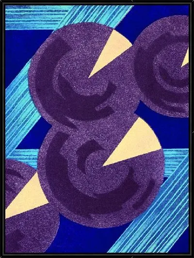 Картина Композиция в холодных тонах