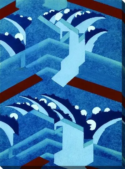 Картина Композиция в холодных тонах