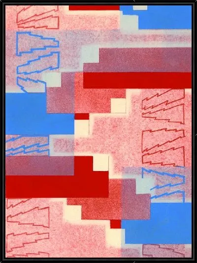 Картина Композиция в теплых тонах №13