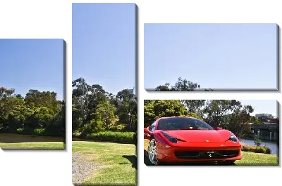 Модульная картина Ferrari №3