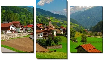 Модульная картина Город в Австрии