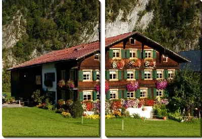 Модульная картина Дом в Австрии