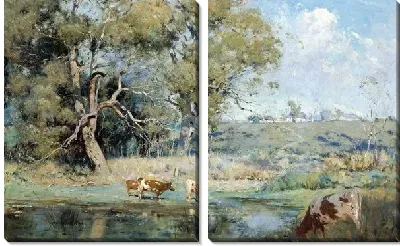 Коровы на берегу реки