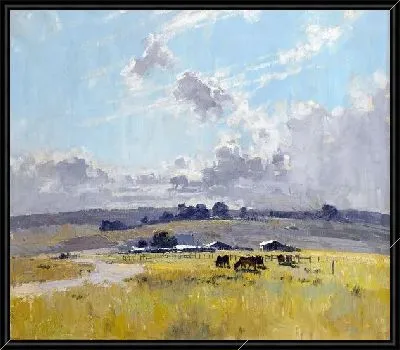 Картина Деревенский пейзаж №2