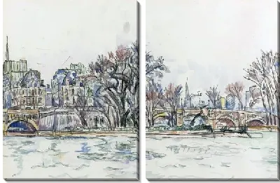 Пейзаж с рекой №3