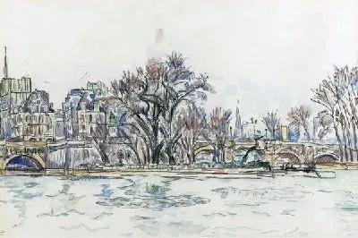 Пейзаж с рекой №3