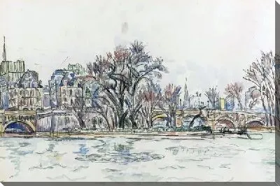 Картина Пейзаж с рекой №3