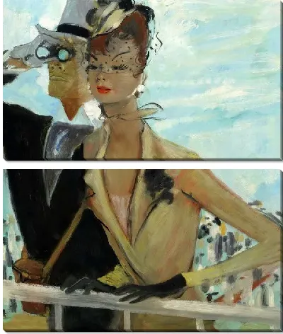 Джина на скачках