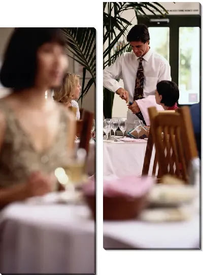 Модульная картина В ресторане №15