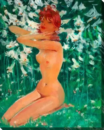 Картина Надин в саду