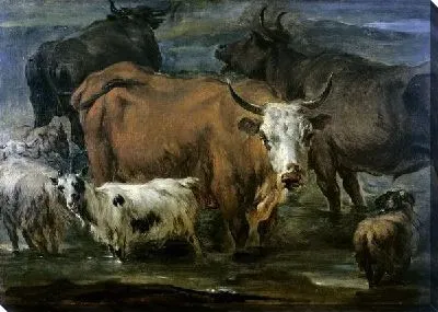 Картина На водопое