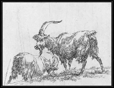 Итальянский пейзаж со стадом и пастухами