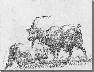 Итальянский пейзаж со стадом и пастухами