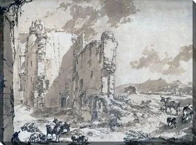 Картина Итальянский пейзаж с руинами замка Бредероде