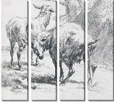 Картина Две овцы