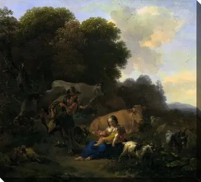 Картина Пейзаж с пастухами