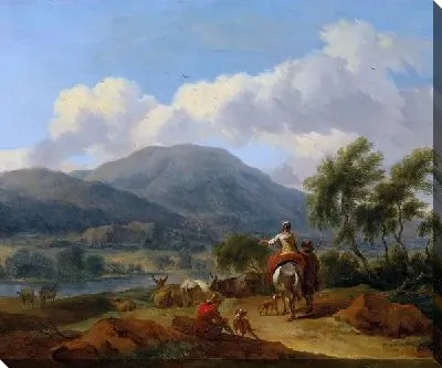 Картина Пейзаж с фигурами