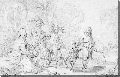 Картина маслом Эскиз для семейного портрета