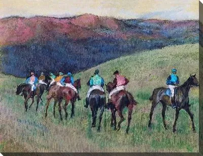 Картина Скачки в поле