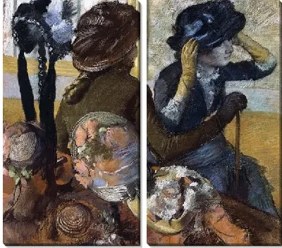 Картина В шляпном магазине