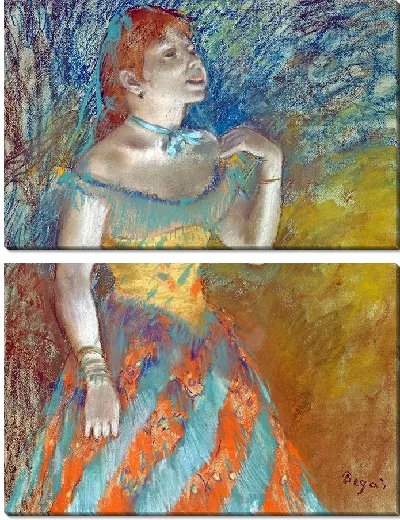 Картина Певица в зелёном