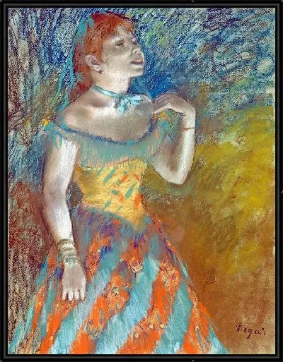 Картина Певица в зелёном