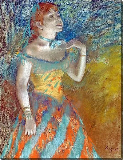 Картина Певица в зелёном