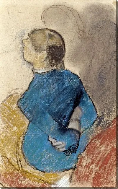 Картина Молодая женщина в голубом