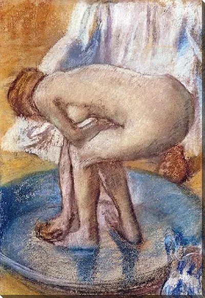 Картина Женщина, купающаяся в тазу