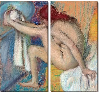 Картина Женщина вытирающая ногу