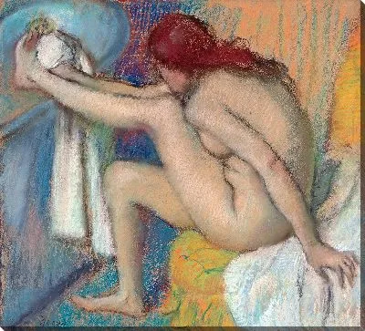 Картина Женщина вытирающая ногу