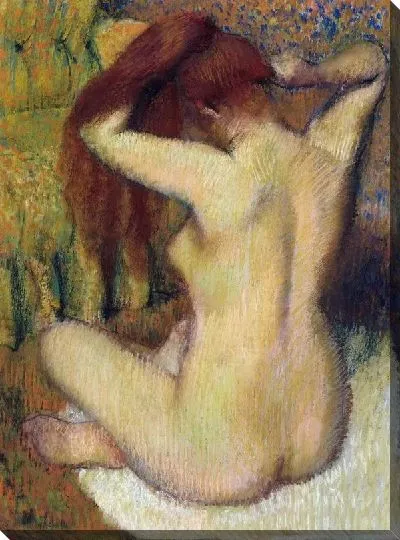 Картина Женщина, расчёсывающая свои волосы