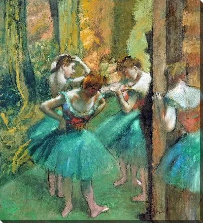Картина Танцовщицы в розовом и зелёном