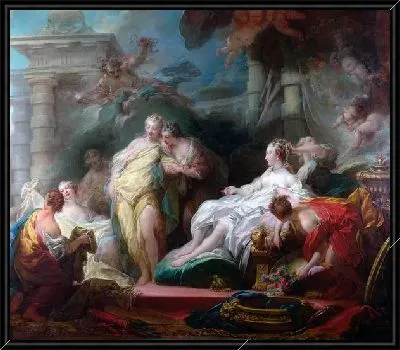 Картина Психея показывает своим сёстрам подарок Купидона