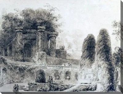 Римский парк с фонтаном