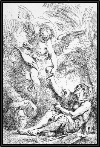 Картина Святой Ермит в пустыне