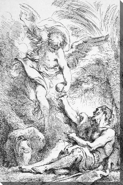 Картина Святой Ермит в пустыне