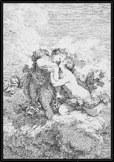 Картина Две женщины на облаке