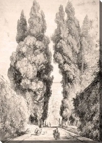 Картина Кипарисовая аллея на вилле