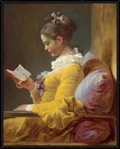 Картина Читающая молодая девушка